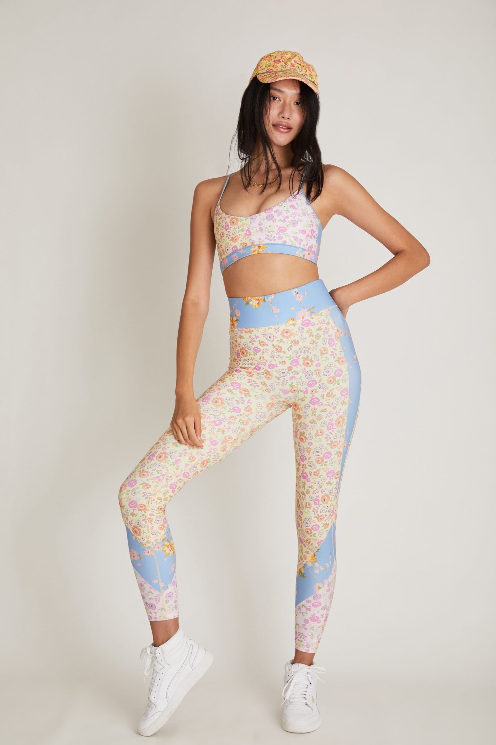 LoveShackFancy x Bandier Floral Bra & Legging Set product image
